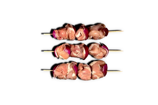 Brochette de poulet nature